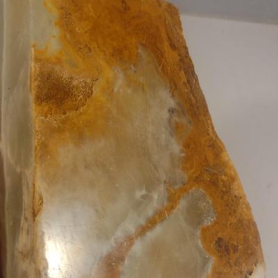 Alabaster/Onyx Two Cavity Candle Holder