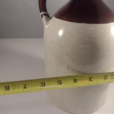 Stoneware Jug with Cork- Approx 9" Tall