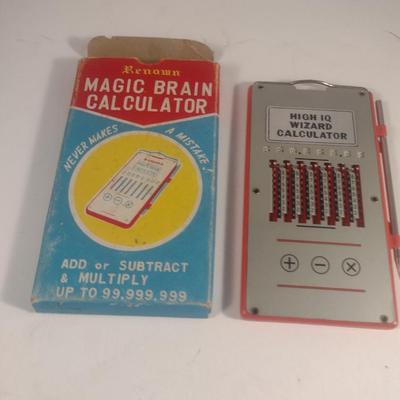 Vintage Renown Magic Brain Calculator with Box