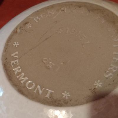 Pottery Basin and Enameled Chamber Pot