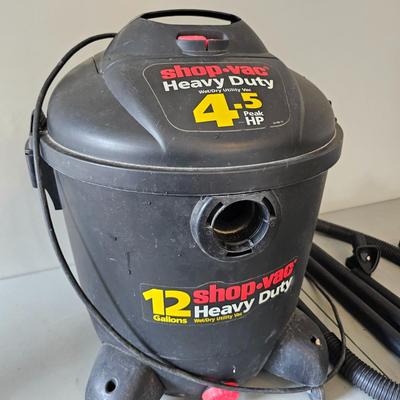 Shop-Vac Wet/Dry 12 Gallon Heavy Duty Vacuum & Attachments (G-JS)
