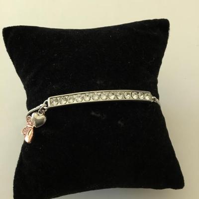 Beautiful Silver-tone very nice you are beautiful charm slider bracelet