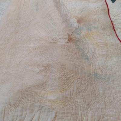 Quilted Coverlet- Approx 82" x 66"