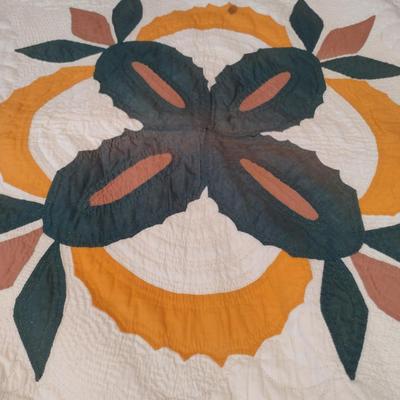 Quilted Coverlet- Approx 82" x 66"