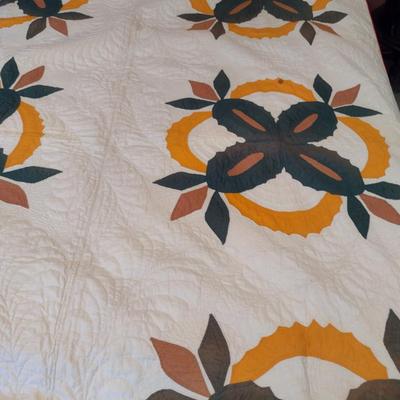 Quilted Coverlet- Approx 82" x 66"
