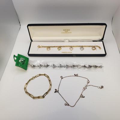 Four Stylish Bracelets-Sterling (ST-KD)