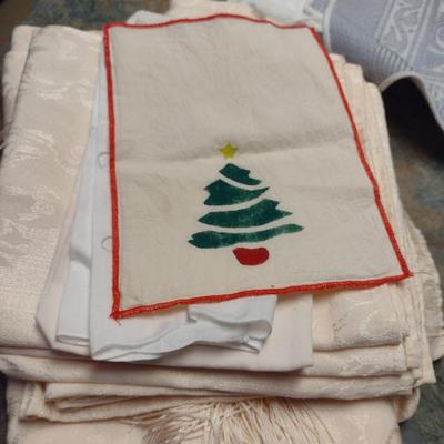 Assorted Table Linens and Napkins- Some Embroidered (Linens #3)