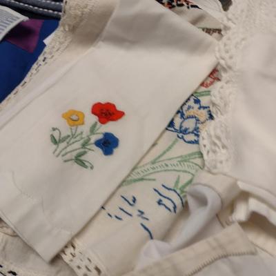 Assorted Table Linens and Napkins- Some Embroidered (Linens #3)
