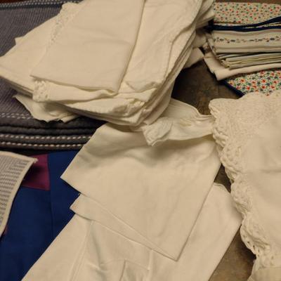 Assorted Table Linens and Napkins- Some Embroidered (Linens #3)