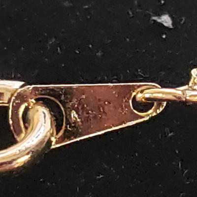 Brass Choker with Stone Pendant and Two Gold Necklaces (ST-KD)