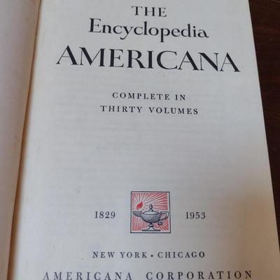 1953 Encyclopedia Americana- 30 Volumes and Yearbooks