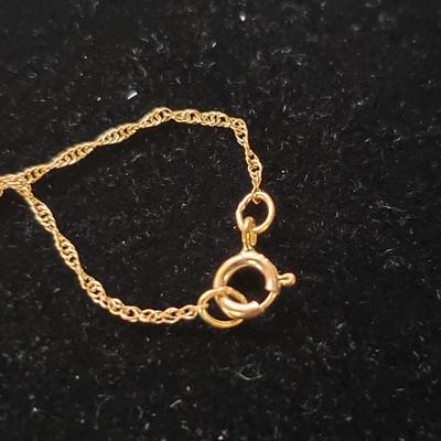 Carved Stone and Gold Leaf Pendants w/ 10K & 14K (ST-KD)