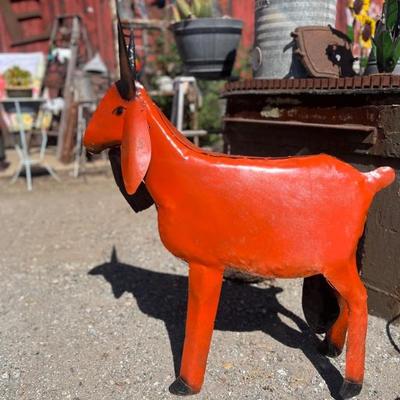 Sale Photo Thumbnail #77: Metal Yard Art Goat