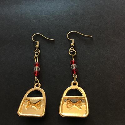 Christmas handbags and bells dangle earrings