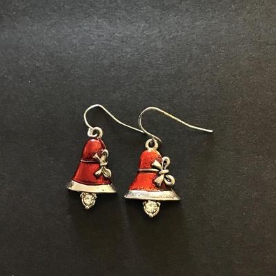 Christmas handbags and bells dangle earrings