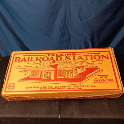 MARX TALKING RAILROAD STATION