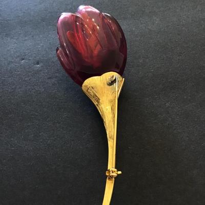 Nolan Miller Flower pin brooch