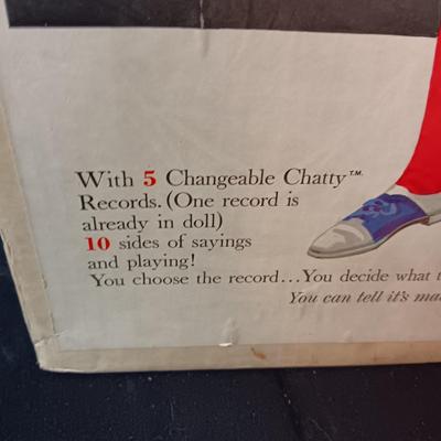 1961 TALKING CHARMIN CHATTY BY MATTEL WITH SEVERAL OUTFITS