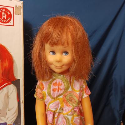 1961 TALKING CHARMIN CHATTY BY MATTEL WITH SEVERAL OUTFITS