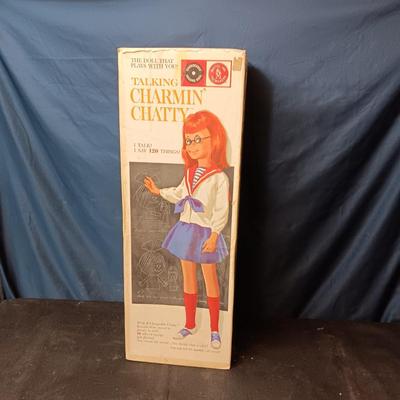 1961 TALKING CHARMIN CHATTY BY MATTEL WITH SEVERAL OUTFITS