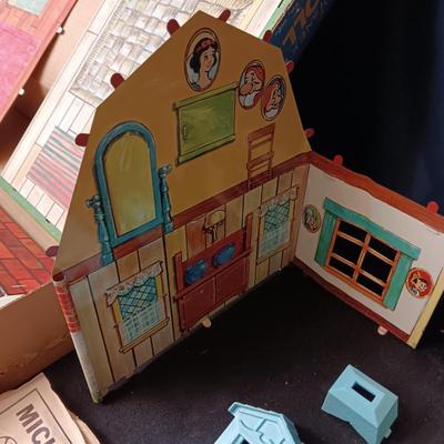 WALT DISNEY PRODUCTIONS CARRY-ALL DOLL HOUSE BY MARX
