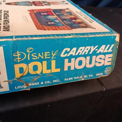WALT DISNEY PRODUCTIONS CARRY-ALL DOLL HOUSE BY MARX