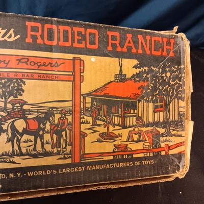 ROY ROGERS RODEO RANCH PLAY SET BY MARX