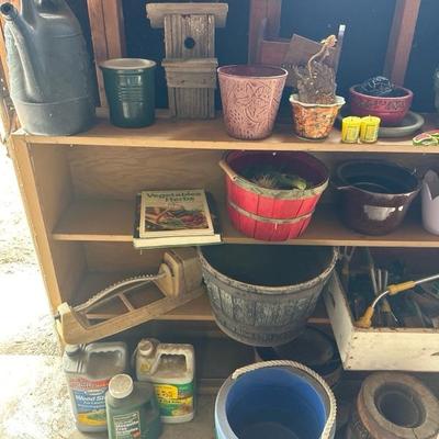 Lawn chemicals and small tools
