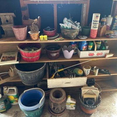 Lawn chemicals and small tools