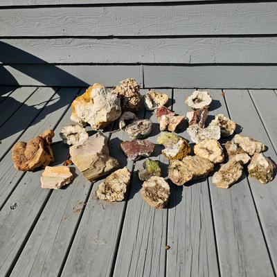 Assortment of Geodes, Petrified Wood & More (BD-JS)