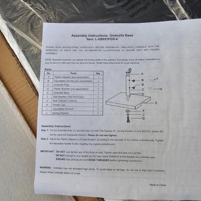 8' Patio Umbrella & Stand (BD-JS)