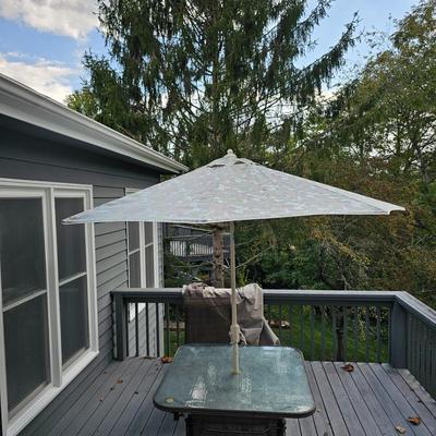 8' Patio Umbrella & Stand (BD-JS)