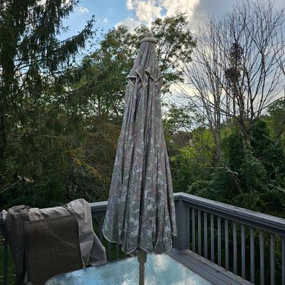 8' Patio Umbrella & Stand (BD-JS)