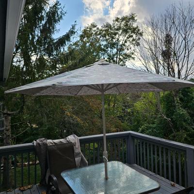 8' Patio Umbrella & Stand (BD-JS)