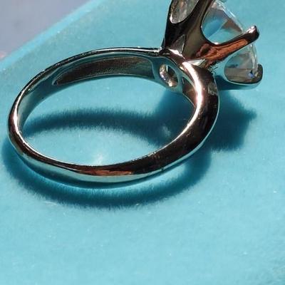 Sterling silver Moissanite Ring