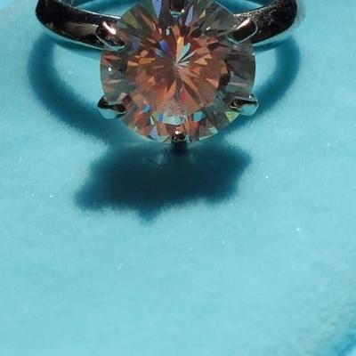 Sterling silver Moissanite Ring
