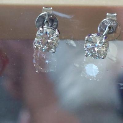 GRA CERTIFIED MOISSANITE EARRINGS