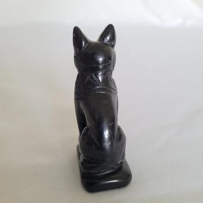 Carved Stone Bastet Statue (K-EL)