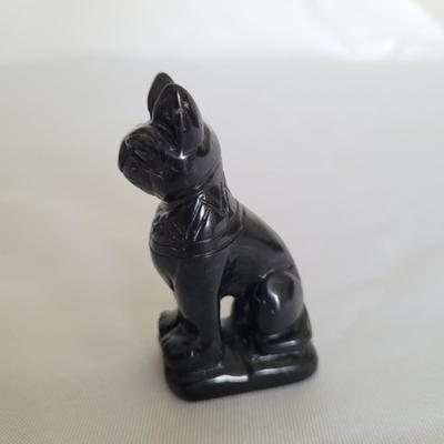 Carved Stone Bastet Statue (K-EL)