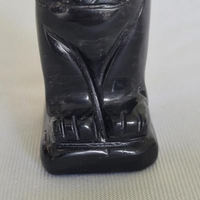 Carved Stone Bastet Statue (K-EL)