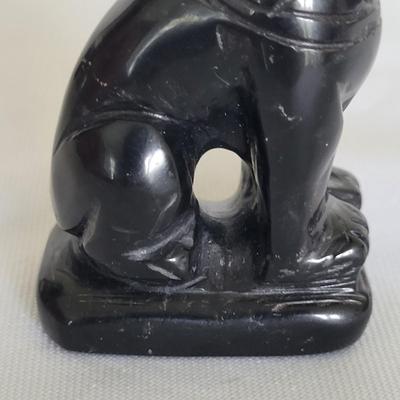 Carved Stone Bastet Statue (K-EL)