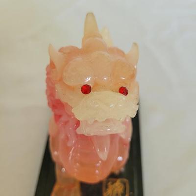 Carved Puzzle Ball and Foo Dogs (D-EL)