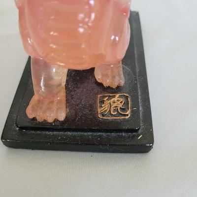 Carved Puzzle Ball and Foo Dogs (D-EL)