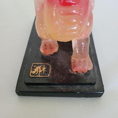 Carved Puzzle Ball and Foo Dogs (D-EL)