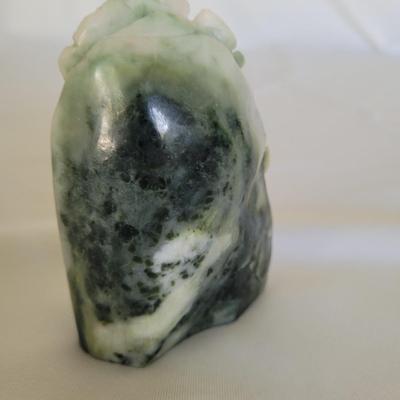 Carved Jade Money Frog & Fish Statuettes (D-EL)