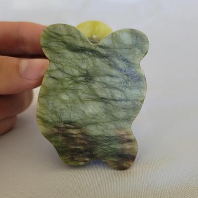 Carved Jade Money Frog & Fish Statuettes (D-EL)