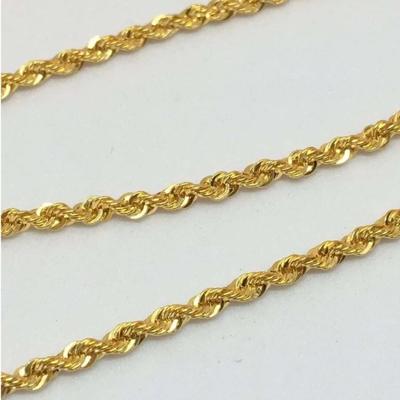 10K Solid Gold Rope Necklace 28"