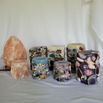 Nature Candles and Himalayan Salt Lamp (L-EL)