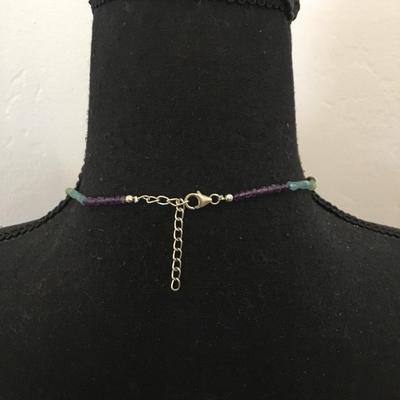 Beautiful, multicolored, crystal bead necklace