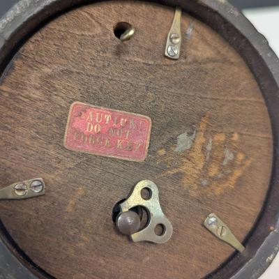 Sale Photo Thumbnail #504: Lador Vintage Ceramic Music Box Brown Liquor Jug Friar Cork Prohibition Era